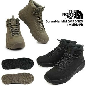 新品国内正規26cm ノースフェイス THE NORTH FACE トレッキングシューズ スクランブラー ミッド GORE-TEX ゴアテックス　カラーBlack