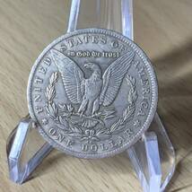 WX1112流浪幣 スナイパー女 天眼 鷹紋 外国硬貨 貿易銀 海外古銭 コレクションコイン 貨幣 重さ約25g_画像4