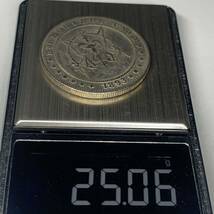 WX1205流浪幣 天眼 ヤギ 鷹紋 外国硬貨 貿易銀 海外古銭 コレクションコイン 貨幣 重さ約25g_画像6