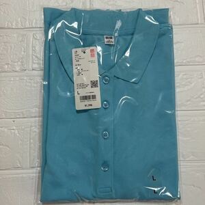 Ｌサイズ【ユニクロ】 ストレッチカノコポロシャツ（半袖）（カラー: 62 BLUE）