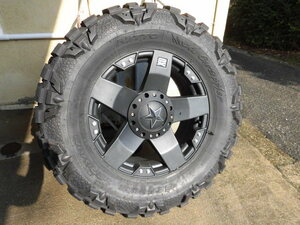 20インチ・NITTO Trail GrapplerM/T 37x12.50R20 10PR 126Q ELTタイヤとホイールKMC XD775 ロックスター 20インチ 1セット☆管1027-67