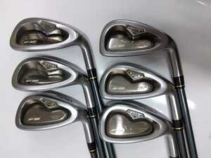 HONMA GOLF 本間ゴルフ Twin Marks AP-302 TITANIUM FACE アイアン6本(5-6,8-11)セット flex:R AC-751 メンズ右 ツインマークスAP-302