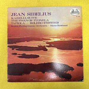 【Jean Sibelius★ジャン・シベリウス】LP レコード★Berlin Philharmonic Orchestra・ Hans Rosbaud ★Karelia Suite,The Swan Of Tumela