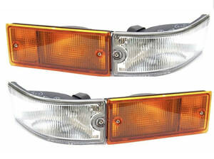 ★廃盤品★トヨタ 純正 新品 トレノ AE86 フロント 左右セット ウインカーコーナーレンズ set turn signal lamp turn signal corner lens