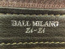(最安値) レディース HALL MILANO Zi-Zi 羊革製 L字ファスナー長財布（ダークブラウン)（未使用新品）の出品です_画像5