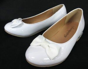 ( самая низкая цена ) Kids для девочки автомобиль тонн Berry белый цвет формальная обувь лента (18.,20.,21.,23.,24.)( не использовался новый товар ) выставляется 
