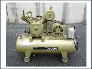 TOSHIBA　東芝　TOSCON　トスコン　エアコンプレッサー　SP106-37T4　3.7kW/5馬力　三相・200V　動作OK　中古品　引取OK♪