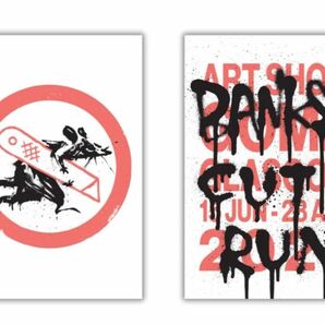 貴重！　バンクシー　ポスター　2枚組　banksy cut&run 日本未公開展覧会