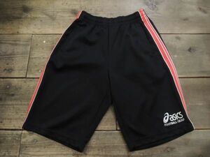 asics アシックス ジャージ ハーフパンツ Lサイズ 黒 練習 ホームクリーニング済み