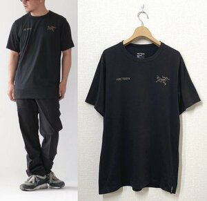 【国内正規品】ARC'TERYX アークテリクス Captive Split SS T-Shirt 半袖Tシャツ M ブラック 黒 ロゴ