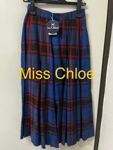Miss Chloe チェックキュロットスカート　40サイズ未使用ラベル付き　レーヨン、ウール素材　美品_画像1