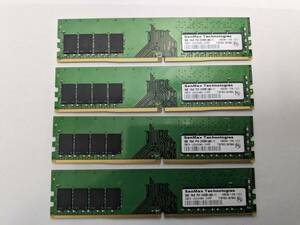 簡易チェック済み デスク用メモリー Sanmax SMD4-U8G48MA-24RR DDR4-2400 8GB×4(計32GB)