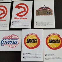 2310 NBA クラブロゴ ステッカーシール 18枚 レイカーズ サンズ ヒート ニックス ホークス ロケッツ ホーネッツ ブルズ スーパーソニックス_画像5