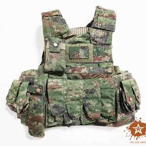 【Yes.Sir shop】 中国人民解放軍 21式 星空林地迷彩　プレートキャリア　タクティカルベスト　レプリカ　実物生地使用