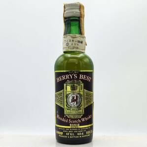 【全国送料無料】特級 BERRY'S BEST Blended Scotch Whisky　43度　48ml【 ベリーズ ベスト スコッチ ウイスキー】