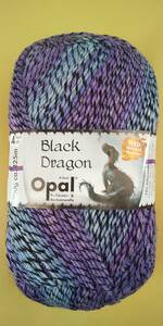 ★ 毛糸 Opal オパール Black Dragon ブラックドラゴン #9964　4ply/4本撚り (M)_b1j ドイツ製 ソックヤーン 靴下 ★