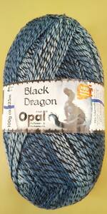 ★ 毛糸 Opal オパール Black Dragon ブラックドラゴン #9963 4ply/4本撚り (M)_b1j ドイツ製 ソックヤーン 靴下 ★