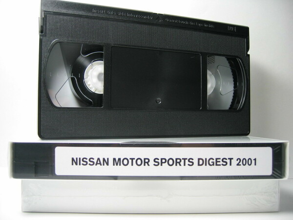 非売品 貴重VHSビデオ NISSAN MOTOR SPORT DIGEST 2001/NISMOモータースポーツ記録/ニスモフェスティバル/BNR34GT-R/S15シルビア/K11マーチ