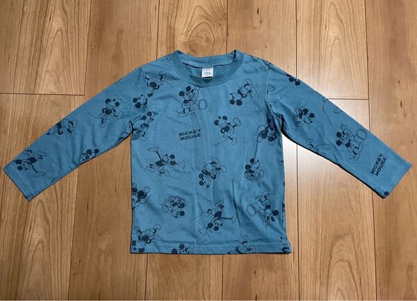 52 キッズ 長袖Tシャツ ミッキーマウス 110
