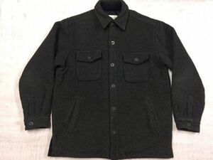 ジェイクルー J.CREW アメカジ ストリート 90s 古着 ビッグシルエット フリース CPO シャツ ジャケット メンズ S グレー