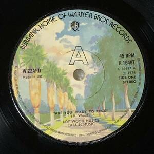 Wizzard / Are You Ready To Rock UK Orig 7' Single