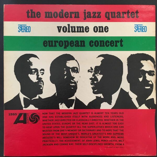 the modern jazz quartet vol.1 european concert アナログ盤