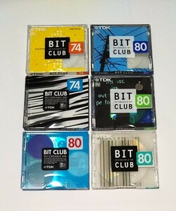 【新品MDディスク】TDK BIT CLUB デジタル性能に優れる高品質ディスク＆耐熱・高精度シェル 6枚 未開封品 希少　☆☆☆