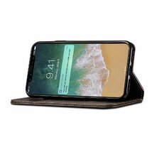 送料無料★JCGOOD iphoneXR ケース 手帳型 カード収納 スタンド レザー マグネット式 スマホケース (ブラック)_画像4