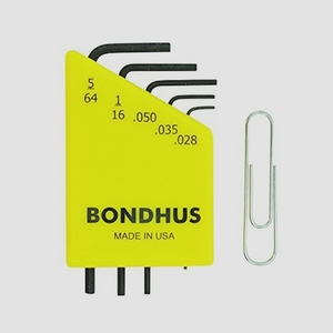 送料無料★BONDHUS(ボンダス)精密六角レンチセット HLX5S No.12243