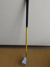 練習クラブ ショット用 短尺 24インチ 約900g 鉄棒 素振り イエロー_画像1