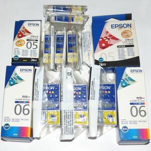 エプソン EPSON 純正インク IC1BK05 / IC5CL06　10本/5本　大量15本組　送料無料