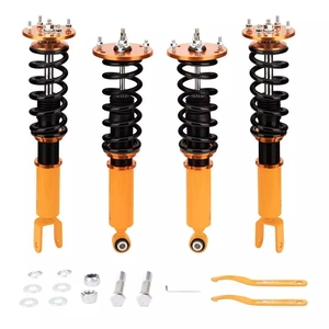  shock absorber XF X250 suspension front fork type total length adjustment type 24 step attenuation Jaguar Maxpeedingrods yellow 