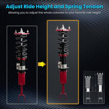 車高調 フェアレディZ Z33 サスペンション 03-08 全長調整式 レッド 日産 Maxpeedingrods_画像4