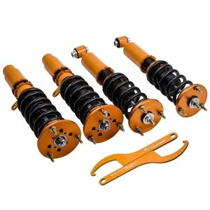  shock absorber BMW 5 series E60 suspension 04-10 total length adjustment type yellow Maxpeedingrods