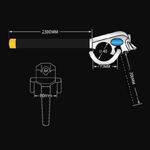 BMW 630i 車両盗難防止 ハンドルロック セキュリティ クラクション連動 汎用品_画像6