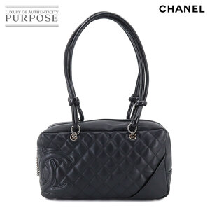 シャネル CHANEL カンボンライン ボーリング ショルダー バッグ レザー ブラック A25171 Cambon Bowling Bag 90204326