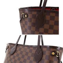 ルイ ヴィトン LOUIS VUITTON ダミエ ネヴァーフル PM トート バッグ エベヌ N51109 ブラウン Damier Neverfull PM 90209143_画像8