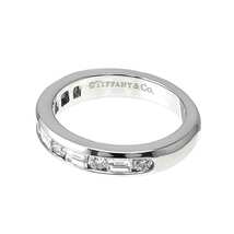 ティファニー TIFFANY&Co. ハーフサークル チャネル セッティング バンド 9号 リング ダイヤ Pt 指輪 Diamond Ring 90201121_画像3