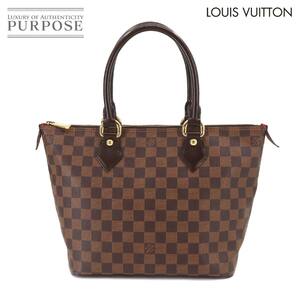 新品同様 ルイ ヴィトン LOUIS VUITTON ダミエ サレヤ PM トート バッグ エベヌ N51183 ブラウン ゴールド 金具 Damier Saleya PM 90208947