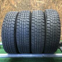 DUNLOP　WINTERMAXX　WM02　155/70R13　75Q　極上バリ山4本価格　X-116　福岡　★引き取り大歓迎★18年製★即決サービス品★早めの冬支度★_画像1