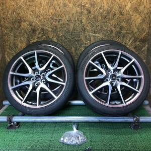 TOYOTA　G'Z　プリウス純正　18×7.5J　100/5H　215/40R18　極上バリ山タイヤ付き　X-224　福岡　★引き取り大歓迎★即決サービス品★