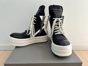 23AW Rick Owens MEGA BUMPER GEOBASKET 42 BLACK MILK ジオバス ブラック リックオウエンス 新品未使用 DRKSHDW