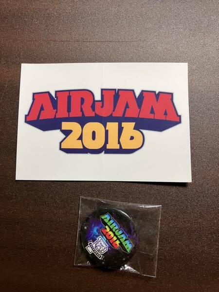 AIR JAM 2016 ステッカー 缶バッジ 2点セット エアジャム ハイスタ