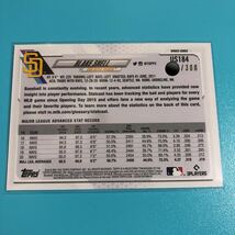 300枚限定 Blake Snell 2021 Topps Update Series Advanced Stats /300 San Diego Padres._画像2