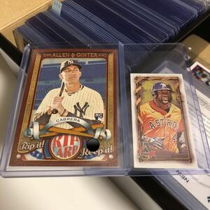 199枚限定 Rip Card 2023 Topps Allen & Ginter-Oswaldo Cabrera /199 CARD HAS BEEN RIPPED. Yordan Alvarez #356 ext Mini SSP Astros.