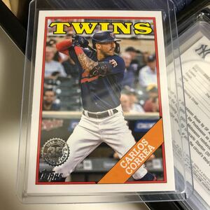 2023 Topps Series 1 Carlos Correa 1988 #T88-34 Minnesota Twins