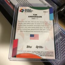 2023 TOPPS SERIES 2 BASEBALL TIM ANDERSON WBC-5 WBC INSERT USA_画像3