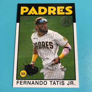 Fernando Tatis JR. 2021 Topps Update 1986 Iesert #86b-9 Padres.の画像1