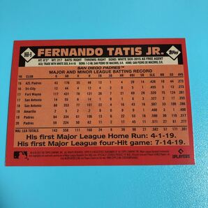Fernando Tatis JR. 2021 Topps Update 1986 Iesert #86b-9 Padres.の画像2