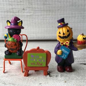  Halloween Hello wing Halo we n miscellaneous goods interior objet d'art pumpkin small articles set defective goods cat 